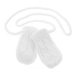 Dojčenské rukavičky pletené, zimné - Veľ. 56-68 (0-6 m) Baby Nellys - Biele