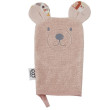 EKO Žinka bavlnená s uškami 20x15 cm Bear - Rose pink