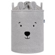 Kôš na hračky Premium Bouclé so šnúrkou 43 l Sipo - Bear grey