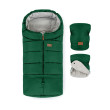 Zimný set fusak Jibot 3v1 + rukavice na kočík Jasie Petite & Mars - Juicy Green
