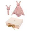 Darčeková sada s hrkálkou Bunny Jabadabado - Pink