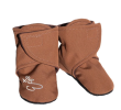 Capáčky barefoot Softshell Brown hnedá Esito - Veľ. 2 - stielka: 12 cm