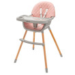 Jedálenská stolička Baby Mix Freja wooden - Dusty pink