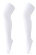 Detské bavlnené ažurové pančuchy biele Be Snazzy - Veľ. 68/74