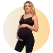 Tehotenské legíny s podporným pásom Mum to Be ČIERNE - Veľ. S (36 - 38)