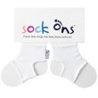 Sock ons ​​- držiak ponožiek - Biela 0-6m