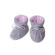 Dojčenské topánočky Minky Teddy ružová - Veľ. 1 (2 - 5 mes.)