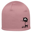 Dievčenské funkčné čiapky s fleecom Picowinter Mačka ružová RDX - Veľ. 2