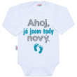 Body s potlačou New Baby Ahoj, ja som tu nový - Veľ. 62 (3-6m)