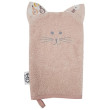 EKO Žinka bavlnená s uškami 20x15 cm - Cat Rose pink