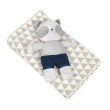 Deka s hračkou David 75 x 100 cm Babymatex - Panda Grey