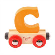 Vagónik drevenej vláčikodráhy Bigjigs Rail - Písmeno C