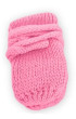 Dojčenské rukavičky pletené, zimné - Veľ. 56-68 (0-6 m) Baby Nellys - Malinové