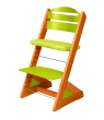 Detská rastúca stolička Jitro Plus farebná - Čerešňa + sv. zelená