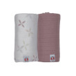 Swaddler Solid Matcha 2balenie 110 x 110 cm Lodger - Powder/Rose