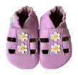 Kožené capáčky Barefoot Veľ. L (12-18 mes.) Hopi Hop - Sandálky Lila