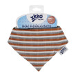 Detský slintáčik Kikko Organic Staré časy - Brown Stripes