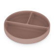 Tanierik silikónový deliaci okrúhly Take&Match 6 m+ Petite & Mars - Velvet Latte