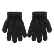 Detské pletené prstové rukavice 4 - 6 rokov - Čierne