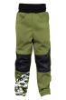 Softshellové nohavice detské Maskáč khaki Wamu - Veľ. 146-152