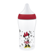 Fľaša s kontrolou teploty Perfect Match Disney 260 ml Nuk - Minnie red