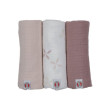 Swaddler Solid Matcha 3balenie 70 x 70 cm Lodger - Rose