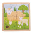 Puzzle Bigjigs Toys - Ovečka s jahniatkom