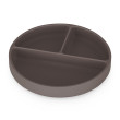 Tanierik silikónový deliaci okrúhly Take&Match 6 m+ Petite & Mars - Bitter Cocoa