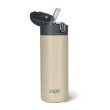 Termoska na tekutiny so slamkou 400 ml Zopa - Cookie beige