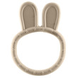 Silikónové hryzátko Rabbit - Sand Beige