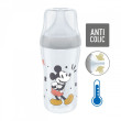 Perfect Match fľaša Mickey s kontrolou teploty 260 ml Nuk - Šedá