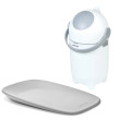 Kôš na plienky Dropy a prebaľovacia podložka Softy 50 x 70 cm Nattou - White/Grey
