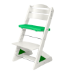 Detská rastúca stolička Jitro Plus biela - Zelený klin + zelený