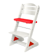 Detská rastúca stolička Jitro Plus biela - Červený klin + červený
