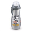 Fľaša Sports Cup NUK, Disney - Mickey 450 ml - Šedá