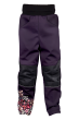 Softshellové nohavice detské Sova fialová - Veľ. 146-152