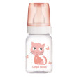 Canpol babies Fľaša s potlačou CUTE ANIMALS 120 ml - Mačička