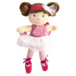 Doudou Jolijou Bábika mini baletka "Les Tutus" 23 cm - Svetloružové šaty