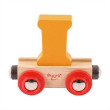Vagónik drevenej vláčikodráhy Bigjigs Rail - Písmeno I