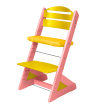 Detská rastúca stolička Jitro Plus farebná - Ružová + žltá