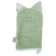 EKO Žinka bavlnená s uškami 20x15 cm - Cat Olive green