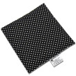 Nahrievací vankúšik z čerešňových kôstok 15x15cm - Dots black