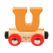Vagónik drevenej vláčikodráhy Bigjigs Rail - Písmeno U
