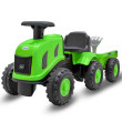 Detské odrážadlo traktor s vlečkou Benny Baby Mix - Zelený