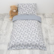 Detské obliečky Teddy bears z Jersey 100 x 135 cm - Šedá