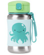Spark Style Fľaša so slamkou na vodu nerez 12 m+ Skip Hop - Chobotnica