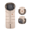 Set zimný fusak Arctic 4v1 + rukavice na kočík Furry Petite & Mars - Rose Petal