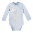 Zavinovacie body Mellow s dlhým rukávom modrej Eevi - Vel. 50