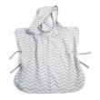 Mušelínové Poncho M - Silver Grey