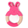 Bo Jungle hryzátko B-Teether Animal wood pink - Rabbit